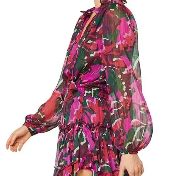 MISA LORENA DRESS IN HOLIDAY SPARKLE.